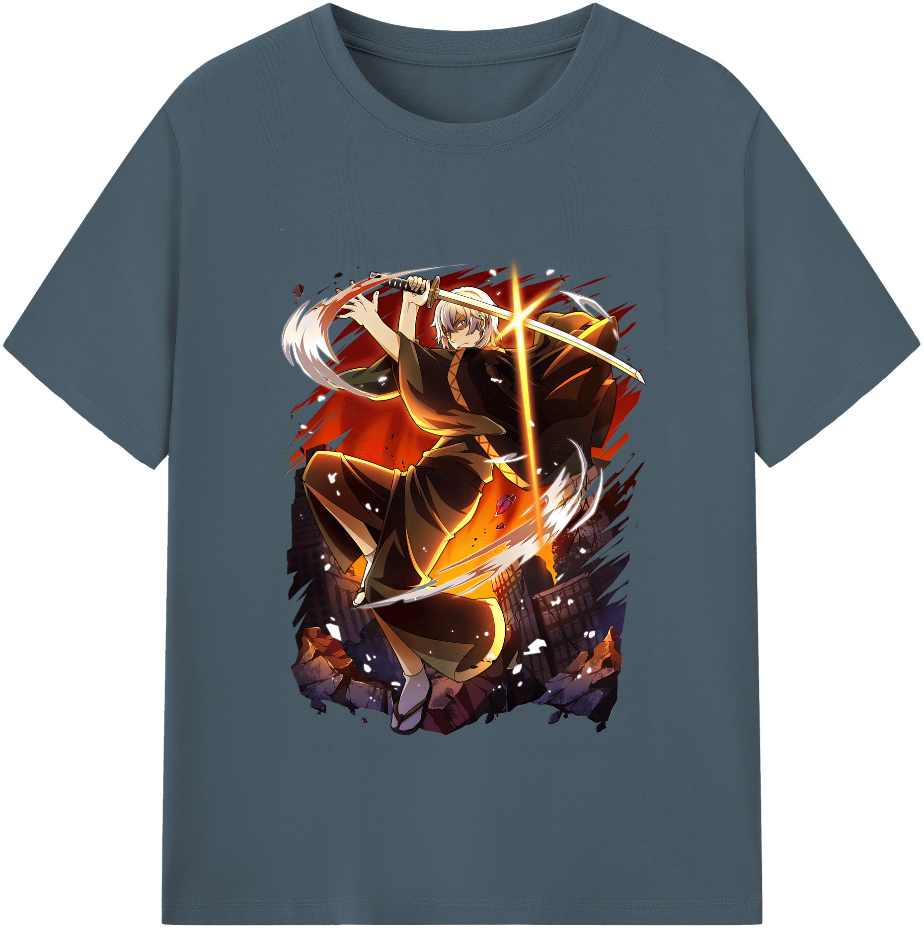 （画像用） 文豪ストレイドッグス Bungo Stray Dogs 綿100％半袖Tシャツ（フロントプリント）